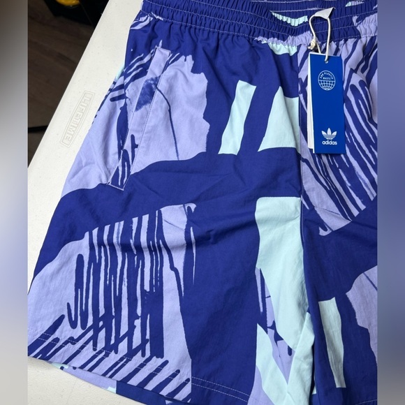 NWT Men’s Adidas AOP Dust Purple Flashy Camo Paint Splatter Athletic Shorts - Picture 4 of 13